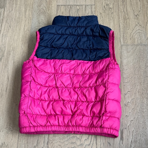 Bass Pink and Navy Kids Puffer Vest Size Medium - Picture 6 of 6